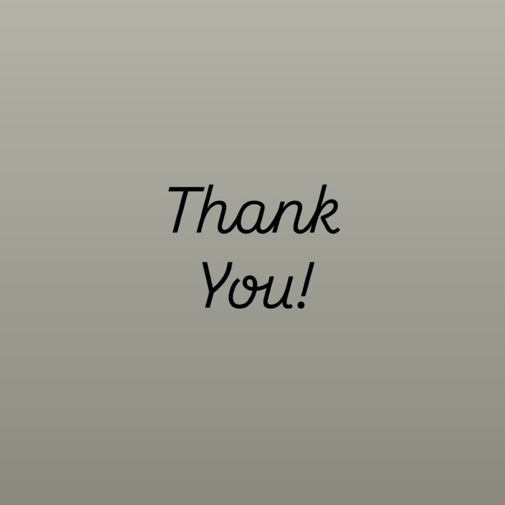 ✨ Thank you! ✨